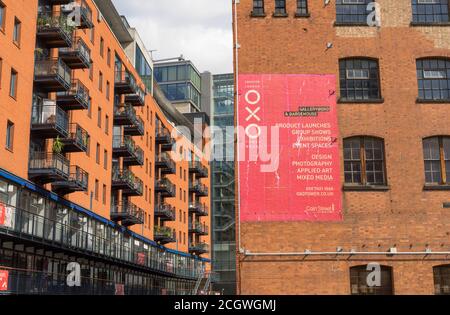 Die OXO Tower Galerie und Bargenhaus. London Stockfoto