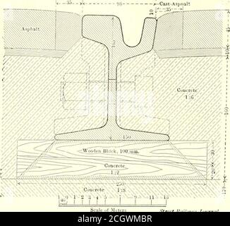 . Die Straßenbahnzeitung . k- -45- -H«A>*i Straßenbahnzeitung) ABB. 7- – ABSCHNITT DES STAND-ARD RAIL 728 STREET RAILWAY JOURNAL. [Vol. XX. Nr. 18. Dicke. Die Bahngesellschaft hat garantiert, dass diese Strecke zehn Jahre lang in Ordnung ist. DEPOTS UND AUTOHÄUSER die Auswahl der richtigen Standorte für die notwendigen Autohäuser und Reparaturwerkstätten des Systems war keineswegs einfach. SCC t lOiihoaij Journal ABB. 8. – ABSCHNITT DER SCHIENE IN ASPHALTAUFGABE GELEGT. Die örtlichen Verhältnisse ließen den Bau eines Autohauses im Zentrum der Stadt nicht zu. Zur sametime das ehemalige Pferdewagenhaus am Seefel Stockfoto