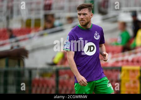 Cork, Irland. September 2020. Jack Byrne von Shamrock während des SSE Airtricity Premier Division Spiels zwischen Cork City FC und Shamrock Rovers im Turner's Cross Stadium in Cork, Irland am 12. September 2020 (Foto von Andrew SURMA/SIPA USA) Credit: SIPA USA/Alamy Live News Stockfoto