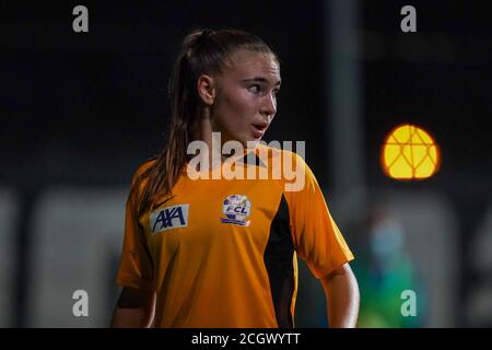 Niederhasli, Schweiz. September 2020. 12. September 2020, Niederhasli, GC/Campus, AXA Women's Super League: Grasshopper Club Zuerich - FC Luzern, # 23 Alena Bienz (Luzern) close-up Credit: SPP Sport Press Photo. /Alamy Live Nachrichten Stockfoto