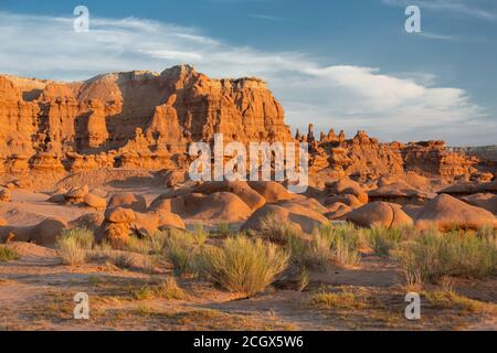 Hoodoos im Goblin Valley State Park, San Rafael Desert, Emery, Utah, USA Stockfoto