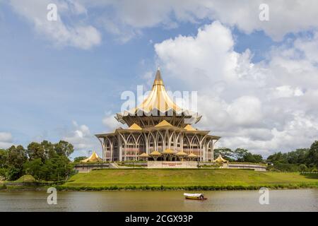 Das neue Sarawak State Legislative Assembly Gebäude in Kuching Stockfoto