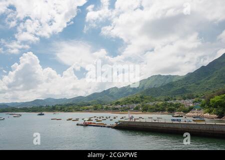 Tai Po District, Hong Kong - Tai Mei Tuk in Tai Po District, New Territories, Hong Kong. Ein berühmter Touristenort. Stockfoto