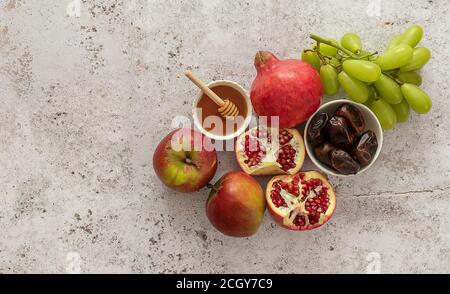 Rosh hashanah jüdisches Neujahrsfest-Konzept. Stockfoto