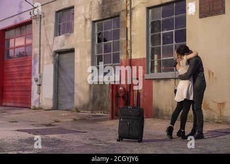 HERO FIENNES TIFFIN und JOSEPHINE LANGFORD in AFTER WE COLLIDED (2020), Regie Roger KUMBLE. Kredit: CALMAPLE/AUSGEFRANSTE SEITEN UNTERHALTUNG/Album Stockfoto