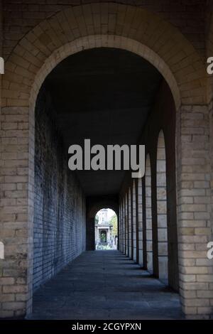 Der Brompton-Kolonnadenfriedhof - ursprünglich der Westen Londons und Westminster Cemetery - Kensington und Chelsea, London Großbritannien Stockfoto