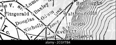 . Eisenbahnverkehrskarten: Vorbereitet für den Kurs im zwischenstaatlichen Handel. Uniop^^-S?* MumpkinV -» – lilisS &gt;W ^i-LS^ K^ ■/SFL^^^J ff. XTroW ithbertYaAT^ ^wilin  y^VN.fitzgeraldt.aine^ ^ •,^ ot &gt;V^^^ A V* OzarkVColumbiaSl Arlil»U)otha5 Ne--   tn. V Stockfoto