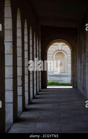 Der Brompton-Kolonnadenfriedhof - ursprünglich der Westen Londons und Westminster Cemetery - Kensington und Chelsea, London Großbritannien Stockfoto