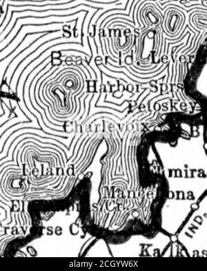 . Eisenbahnverkehrskarten : vorbereitet für den Kurs im zwischenstaatlichen Handel . pBaie %s Peres. A,^V* * Seen Q^ Trout iNlie Coquiiis^ LAFE^^^ p-•* – Moj. Oyne! If T^eritine :^illao ) W.BrauclA teCloudV-^/l ^^„g.- p^ * /llobv^irdl Eihiiore V ■i /?sheri/dan VAshlc;ei3arSpr   ings Stockfoto