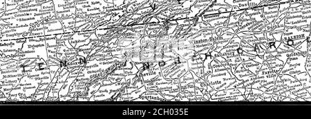 . Eisenbahnverkehrskarten: Vorbereitet für den Kurs im zwischenstaatlichen Handel. - WSV&^k *5SS..£*«V»?J*«5»* -^ ^artinsvijj^ ja^vil^. Stockfoto