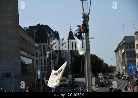 Manifestation bruxelles, secteur medicale Stockfoto