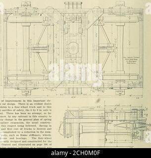 . Amerikanischer Ingenieur und Eisenbahnjournal. Diese Details wurden arrangiert das Komitee für Zuggetriebe wurde ermächtigt, 1,500 Dollar für die Sicherung von Informationen für seinen Bericht auszugeben, und eine anwertbare Präsentation des Themas ist somit gewährleistet. Therecan kaum ein wichtigeres Thema vor dem assoziationdieses Jahr als das von der Draft Gear. 12 AMERIKANISCHER INGENIEUR UND EISENBAHN JOURNAL VIERRÄDRIGE STAHLRAHMEN LKW UND STAHLRAHMEN ZUGGETRIEBE für Personenverkehr Ausrüstung.Lake Shore & Michigan Southern Railway. PKW-LKW für schwere Autos haben rücksichtsvolle Aufmerksamkeit in letzter Zeit erhalten und mehrere Entwürfe wurden vorbereitet Stockfoto