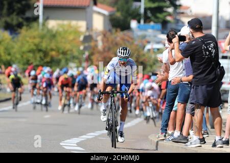 13. September 2020; Lyon, Frankreich; Tour De France 2020, Lyon nach Grand Colombier Etappe 15; Julian Alaphilippe Frankreich Deceuninck - schnell - Schritt Stockfoto