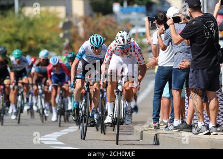 13. September 2020; Lyon, Frankreich; Tour De France 2020, Lyon nach Grand Colombier Etappe 15; Benoit Cosnefroy France AG2R La Mondiale Stockfoto