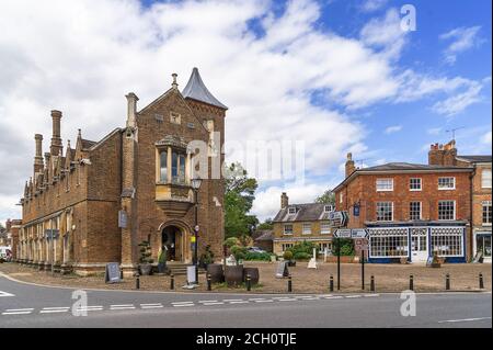 Woburn High Street in Buckinghamshire Stockfoto