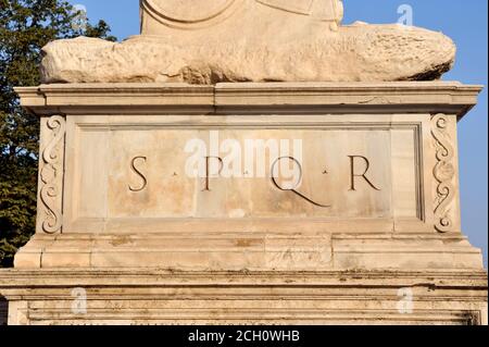 Italien, Rom, SPQR Stockfoto