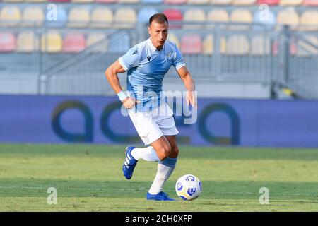 Frosinone, Italien. September 2020. Stefan Radu von SS Lazio beim Freundschaftsspiel zwischen Frosinone und SS Lazio im Stadio Benito Stirpe, Frosinone, Italien am 12. September 2020. Foto von Giuseppe Maffia. Kredit: UK Sports Pics Ltd/Alamy Live Nachrichten Stockfoto