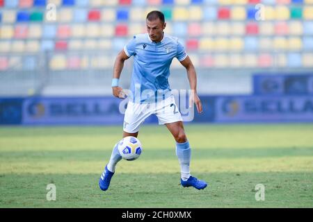 Frosinone, Italien. September 2020. Stefan Radu von SS Lazio beim Freundschaftsspiel zwischen Frosinone und SS Lazio im Stadio Benito Stirpe, Frosinone, Italien am 12. September 2020. Foto von Giuseppe Maffia. Kredit: UK Sports Pics Ltd/Alamy Live Nachrichten Stockfoto