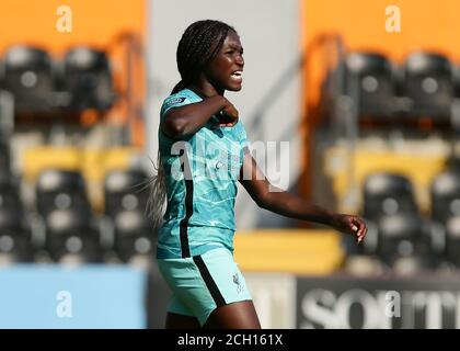 London, Großbritannien. September 2020. Rinsola Babajide von Liverpool Women reagiert während des FA Women's Championship Matches London Bees gegen Liverpool Women. Jacques Feeney/SPP Kredit: SPP Sport Pressefoto. /Alamy Live Nachrichten Stockfoto