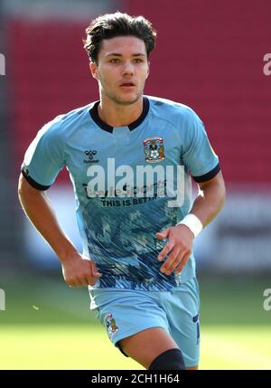 Callum O'Hare von Coventry City während des Sky Bet Championship-Spiels am Ashton Gate in Bristol. Stockfoto