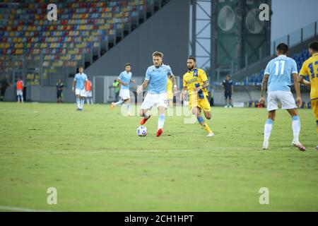 Frosinone, Italien. September 2020. Im Benito Stirpe Stadion in Frosinone, Freundschaftsspiel Frosinone - Lazio 0-1. In diesem Bild Ciro immobile (Foto von Paolo Pizzi/Pacific Press) Quelle: Pacific Press Media Production Corp./Alamy Live News Stockfoto