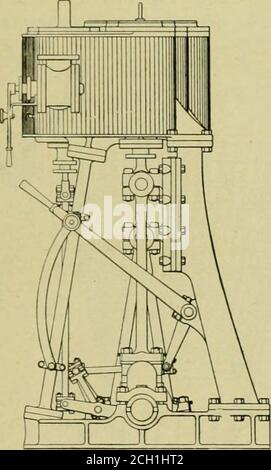 . Amerikanischer Ingenieur und Eisenbahnjournal . plston-Ventil in einem, und ist patentiert von Herrn Edward Heyde, im.lv, mit Wiekcs Brothers, von Bagman . Ich. Wir möchten besonders auf das Heyde-Ventil hinweisen, das an diesem Motor verwendet wird und von dem wir eine separate Gravur präsentieren, obwohl letzteres nicht das Ventil darstellt, das an diesem Motor verwendet wird. Die große Schwierigkeit, die Hasheretofore mit dieser Art von Ventil erlebt wurde, lag in der Tatsache, dass die Ringe waren geeignet, in den Häfen zu fangen, wenn sie über sie reisen erlaubt, und dass der Verschleiß führte zu Badleakages von Dampf p Stockfoto