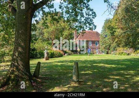 Farley Bauernhaus, das Zuhause von Lee Miller und Roland Penrose, in Muddles Green, in der Nähe von Chiddingly, East Sussex, Großbritannien Stockfoto