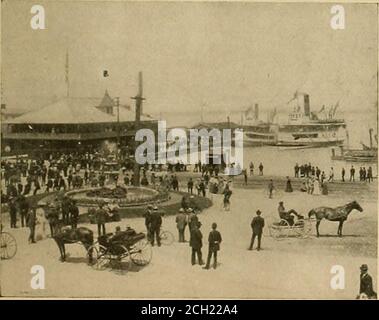 . Baltimore & Ohio Resorts und Quellen, Sommer 1905 . - schöne Sommerhäuser, herrliche Badestrände mit Badehäusern, Rodelrutschen, etc. Die umliegenden Inseln sind so nah toput-in-Bay, dass es der Kopf einer großen Familie von Genusssuchenden zu machen. Der berühmte Fischfang, für den Put-in-Bay und die Inseln bekannt sind, muss hier nicht erwähnt werden.die Inseln sind der Sitz der Yachting- und Kanusportverbände des Mittleren Westens und immer wieder ein neues Interesse für Liebhaber des Wassersports. Diese Resorts sind erreichbar, mit der Baltimore & OhioRailroad nach Sandusky und einem exzellenten li Stockfoto