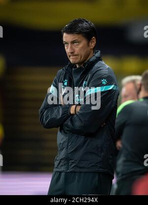 Watford, Großbritannien. September 2020. Watford-Manager Vladimir Ivic beim Sky Bet Championship-Spiel zwischen Watford und Middlesbrough in der Vicarage Road, Watford, England am 11. September 2020. Foto von Andy Rowland. Kredit: Prime Media Images/Alamy Live Nachrichten Stockfoto