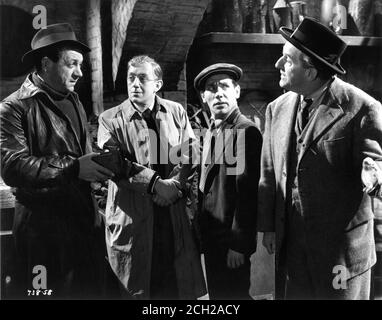 SIDNEY JAMES ALEC GUINNESS ALFIE BASS UND STANLEY HOLLOWAY IN DER LAVENDEL HÜGEL MOB 1951 REGISSEUR CHARLES CRICHTON ORIGINAL-DREHBUCH T.E.B. CLARKE Produzent MICHAEL BALCON Ealing Studios / General Film Distributors (GFD) Stockfoto