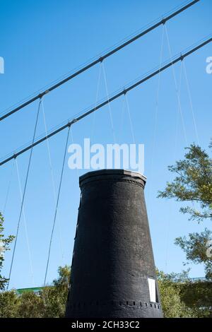 Alte erhaltene Windmühle Turm Stockfoto