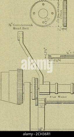 . Amerikanischer Ingenieur und Eisenbahnzeitschrift . nTTTt G.-XG WERKZEUG FÜR CYLINDEK P.CKING. Das Sammelwerkzeug zum Schneiden von Packring^ ist eines der Minorgeräte, die bei Macon entwickelt wurden, aber auch im eigenen Bereich einsetzbar ist. Die Zeichnung ist selbsterklärend, aber man kann auf die Bestimmung hinweisen, die sie enthält, indem man jede Anpassung vornimmt, die durch verschiedene Bedingungen, die auftreten können, erforderlich ist. Obwohl die auf dieser Eisenbahn verwendeten Zylinderverpackungen praktisch standardisiert sind, ist der Tact H Cout.tcrsimk.HTA.l Boll. M Stockfoto