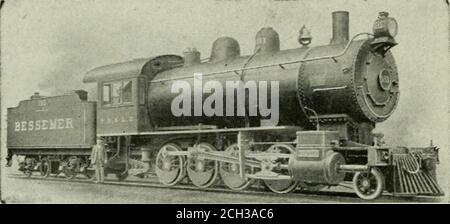 . Amtliche Verfahren . g. Steel Tired Wheel Company HERSTELLER VON ALLEN ARTEN VON STAHL MÜDE RÄDER FÜR DEN EISENBAHNSERVICE. General Office, Empire Building, 71 Broadway N. Y. City. KORRESPONDENZ ANGEFORDERT. Taylor vo^Hire KOLBENSTANGEN und ACHSEN aus STAHLSTÄHLEN, die von der führenden Eisenbahn verwendet werden.R. MUSHETS SfpEyr STÄHLE, die mehr Arbeit leisten als alle anderen bekannten Stähle DIESE WAREN SIND DER STANDARD DER EXZELLENZ.Alleinverpresser in den Vereinigten Staaten, Kanada und Mexiko B. M. JONES & CO. No. 159 Devonshire Street, BOSTON. No. 143 Liberty Street, NEW YORK. AMERIKANISCHE LOKOMOTIVE FIRMA, ERBAUER VON EINZELNEN EXP Stockfoto