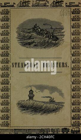 . Steamboat Katastrophen und Eisenbahnunfälle in den Vereinigten Staaten . 1 Stockfoto