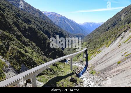 Otira Viadukt Stockfoto