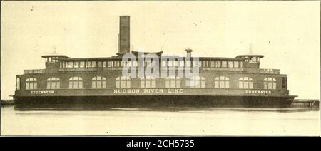 . The Street Railway Journal . oston Elevatedwow 21,600.08 Dollar, oder 11.2 Cent pro Auto Meile, die gesamte Auto-Kilometerein193.495 - 12. Juli 1902.] STREET RAILWAY JOURNAL. 7.S das Fährschiff U Edgewater der New Jersey & Hudson River Railway and Ferry Company eines der komplettesten und am besten ausgestatteten Fährschiffe, die je gebaut wurden, wurde gerade in regelmäßigen Dienst zwischen 130thStreet, in New York, gestellt. Und Edgewater, N. J. die New Jersey & Hudson River Railway & Ferry Company hat ihre Endstation am Edge - die schnellsten Fährschiffe im Hafen, neben der Bildung einer mächtigen Leistungsbrecher, um den Weg durch t zu zwingen Stockfoto