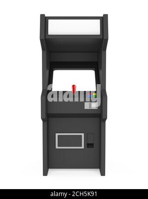 Arcade Game Machine isoliert Stockfoto