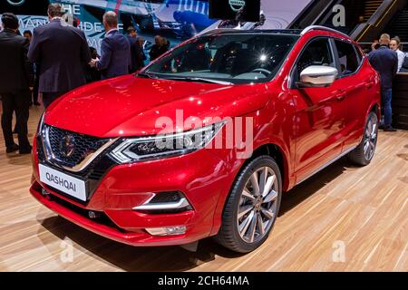 Der neue Nissan Qashqai wurde auf dem 89. Genfer Autosalon gezeigt. Genf, Schweiz - 5. März 2019. Stockfoto