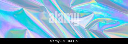 Abstrakt trendy Regenbogen Pastell farbigen holographischen Banner Hintergrund Stockfoto