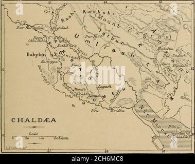 . Der Anbruch der Zivilisation: Ägypten und Chaldäa . Identifikation mit dem Accad von Genesis x. 10 (vgl. G. Smith, assyrische Entdeckungen, S. 225, Anmerkung 1) und mitthe Akkad der einheimischen Tradition. Diese Stellungnahme wurde im Allgemeinen aufgegeben von Assyriologists (Fit.Delitzsch-Murdter, Geschichte Babyloniens und Assyriens, 2nd Edit., S. 73 ; Lehmann, Schamaschschu-muMnKönig von Babylonien, S. 73), und Agane hat noch keine Website gefunden. War es nur ein Name für Babylon? Sippara von Schamash und Sippara von Anunit werden gewöhnlich mit dem Sepharvaim der AN CHALD2EA ANGRENZENDEN STÄMME identifiziert. 568 ■Chaldcean civilizat Stockfoto