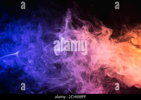 Abstrakte Rosa und blauen Rauch Hintergrund, nahtlose Textur Stockfoto