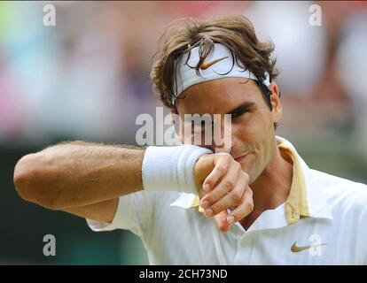 Roger Federer - Wimbledon Tennis Championships, London, Großbritannien - 26 Jun 2009 PHOTO CREDIT : © MARK PAIN / ALAMY STOCK IMAGE Stockfoto