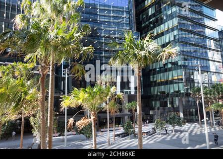 Parramatta Platz und Stadtentwicklung hat Bürokomplex und geschaffen Urbaner Raum, Parramatta Western Sydney, Australien Stockfoto