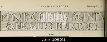 . Kanadischer Lebensmittelhändler Januar-Juni 1921 . ker Warehouse and Distributing45 Front St. East, TORONTO Lassen Sie T. ASHMORE KIDD Broker KINGSTON, ONTARIO Superbeabsichtigen die erfolgreiche Vermarktung Ihrer Linien in Kingston und Bezirk. H. C. BRENNAN Lebensmittelhändler undHersteller Vertreter Stand BIdg. Ottawa, Canada Frost, Moorman & Co. BELLEVILLE, ONT. Lebensmittelfachhändler Agenturen gesucht zufriedenstellende Vertretung garantiert PT€DECANADA 1 NAPLESYRUP 11 RSR^f^yj ill •m* wmimsSimmm 11 PRIDE OF CANADA Pure Maple Syrup wird Ihre ganz besonderen Kunden erfreuen. Garantiert Absolut Pur. Haben Sie einen guten Vorrat Stockfoto