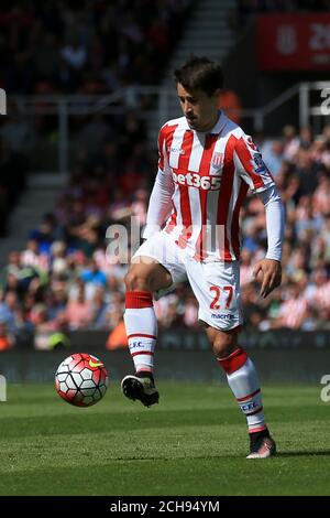 Bojan Krkic von Stoke City während des Spiels der Barclays Premier League im Britannia Stadium, Stoke-on-Trent. Stockfoto