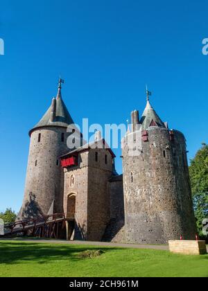 Castell Coch oder das ‘Red Castle’ Tongwynlais, Cardiff. Südwales, Großbritannien Stockfoto