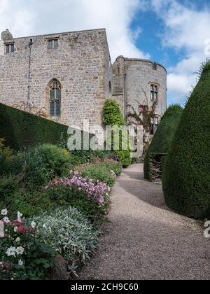 Chirk Castle (Castell y Waun) in der Nähe von Wrexham in North Wales, Großbritannien. Stockfoto