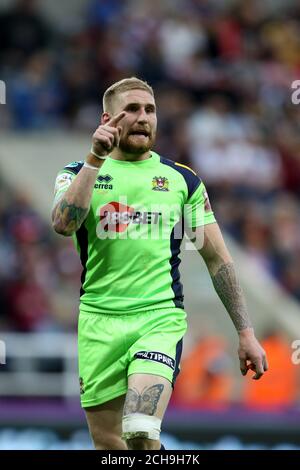 Sam Tomkins von Wigan Warriors während des Dacia Magic Weekend-Spiels im St James' Park, Newcastle. DRÜCKEN SIE VERBANDSFOTO. Bilddatum: Samstag, 21. Mai 2016. Siehe PA Story RUGBYL Weekend. Das Foto sollte lauten: Richard Sellers/PA Wire. Stockfoto