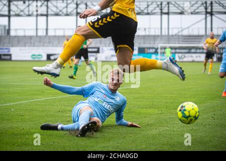 Horsens, Dänemark. September 2020. Mikkel Kallesoe von Randers FC gesehen während der 3F Superliga Spiel zwischen AC Horsens und Randers FC in der Casa Arena in Horsens. (Foto Kredit: Gonzales Foto/Alamy Live News Stockfoto