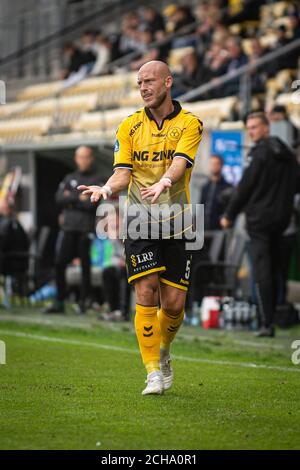 Horsens, Dänemark. September 2020. Michael Lumb (5) von AC Horsens beim 3F Superliga Spiel zwischen AC Horsens und Randers FC in der Casa Arena in Horsens. (Foto Kredit: Gonzales Foto/Alamy Live News Stockfoto